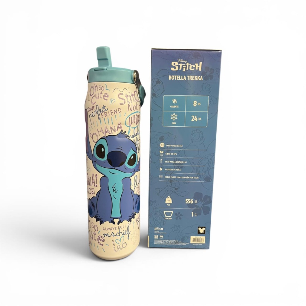 BOTELLA DE AGUA C/PICO 1000ml.TREKKA STITCH